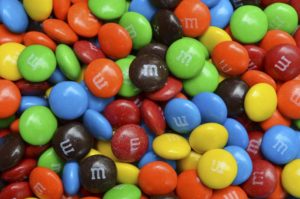 M&ms糖果色谱科学项目